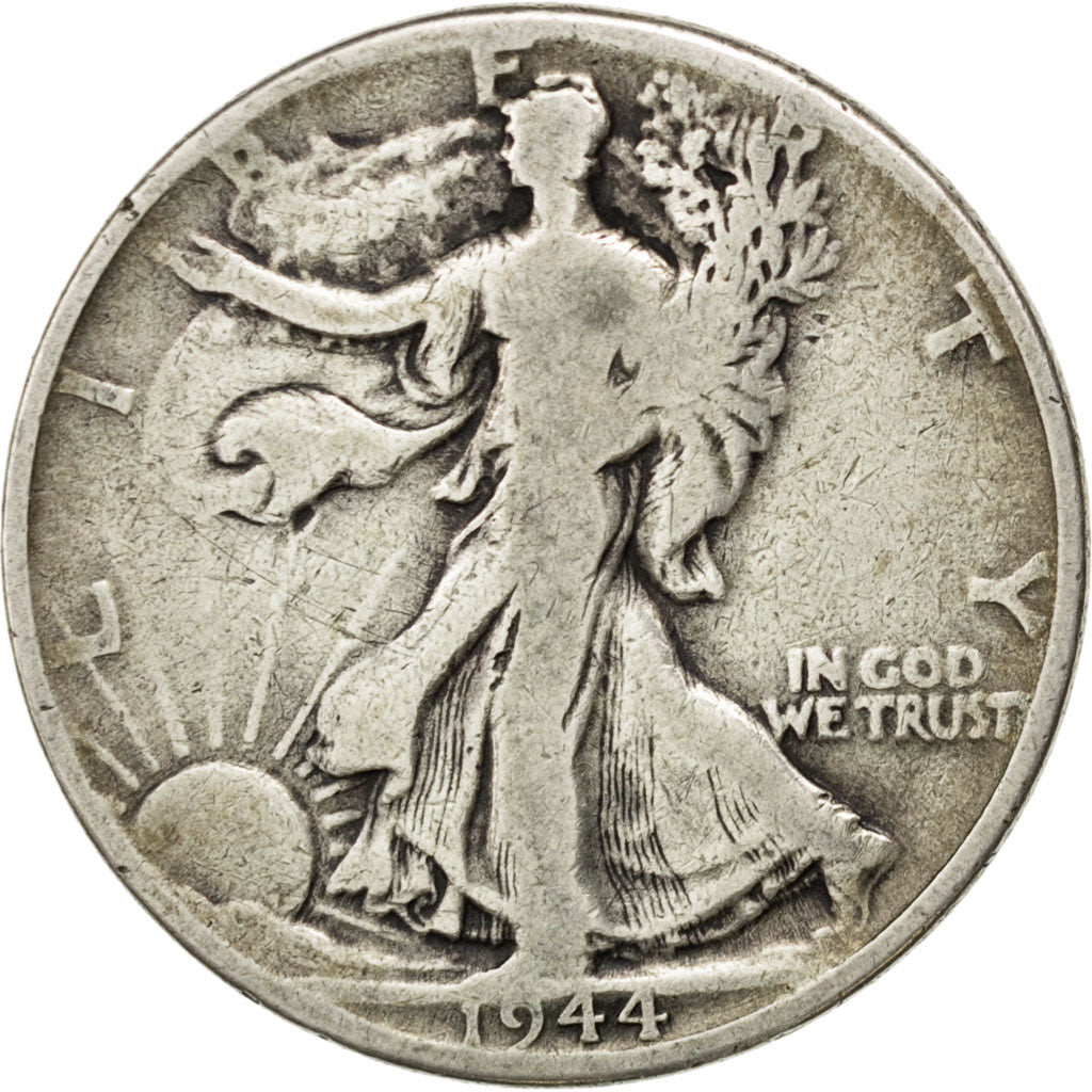 UNITED STATES, Walking Liberty Half Dollar, Half Dollar, 1944, U.S. Mint, KM...