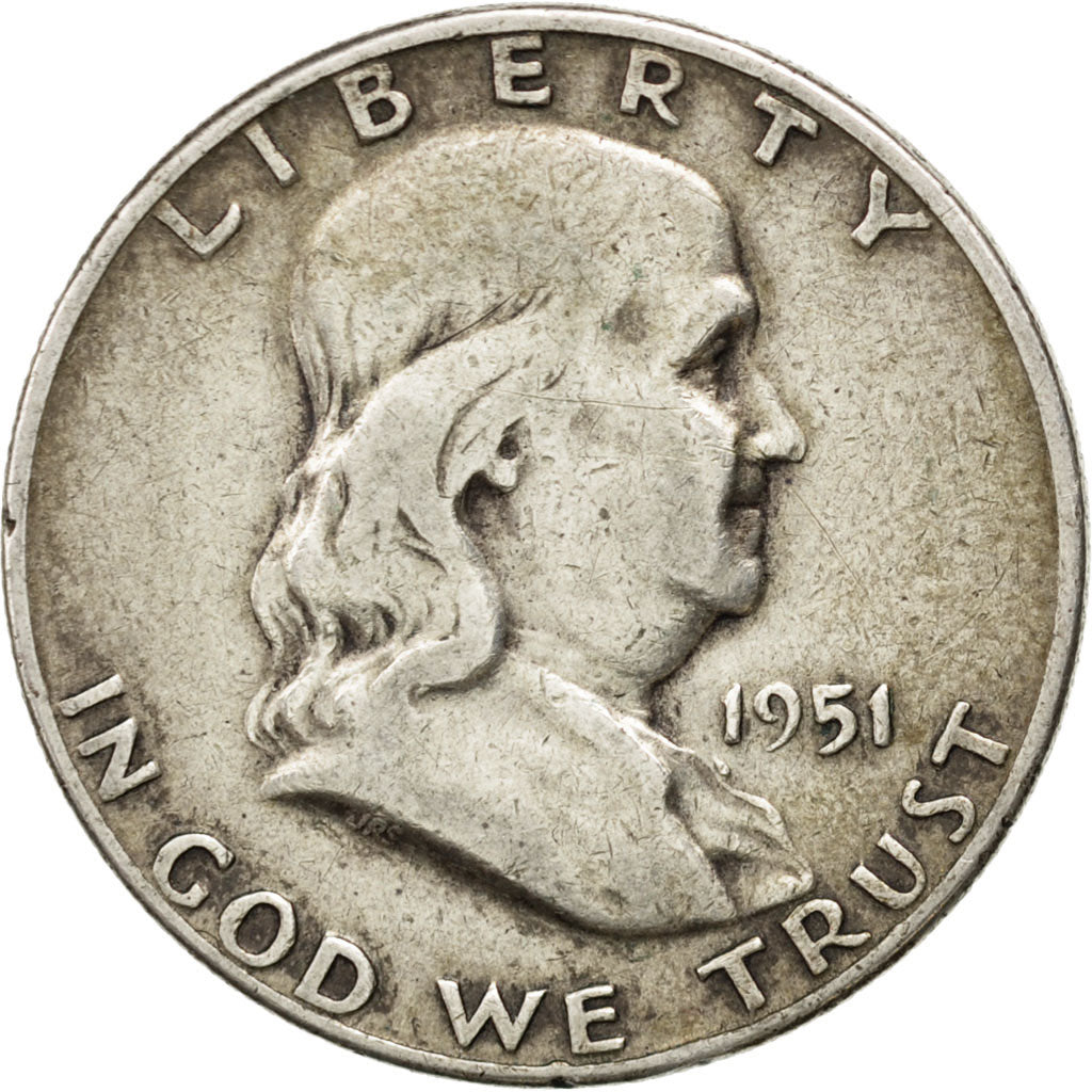 UNITED STATES, Franklin Half Dollar, Half Dollar, 1951, U.S. Mint, KM #199,...