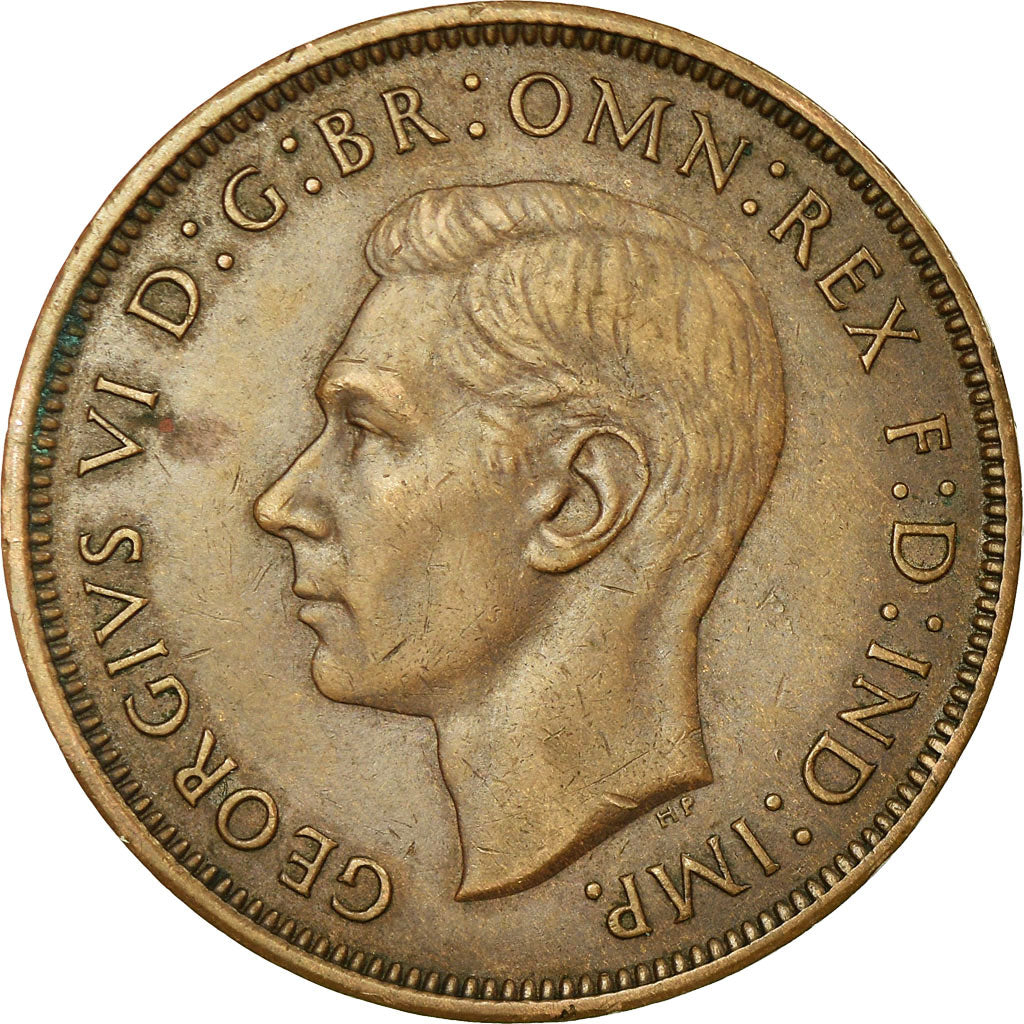 Coin, Great Britain, George VI, Penny, 1946, VF(30-35), Bronze, KM:845