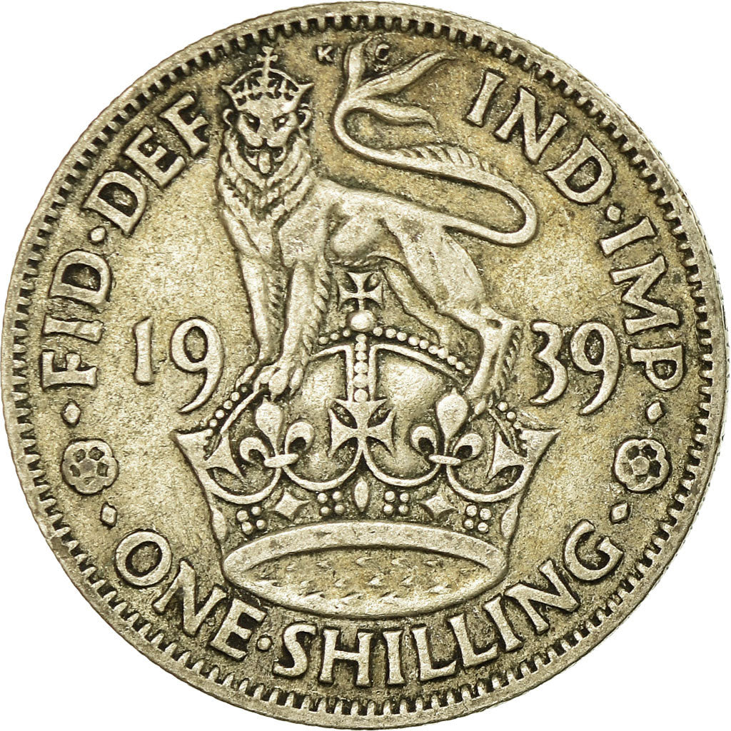 Coin, Great Britain, George VI, Shilling, 1939, VF(30-35), Silver, KM:853