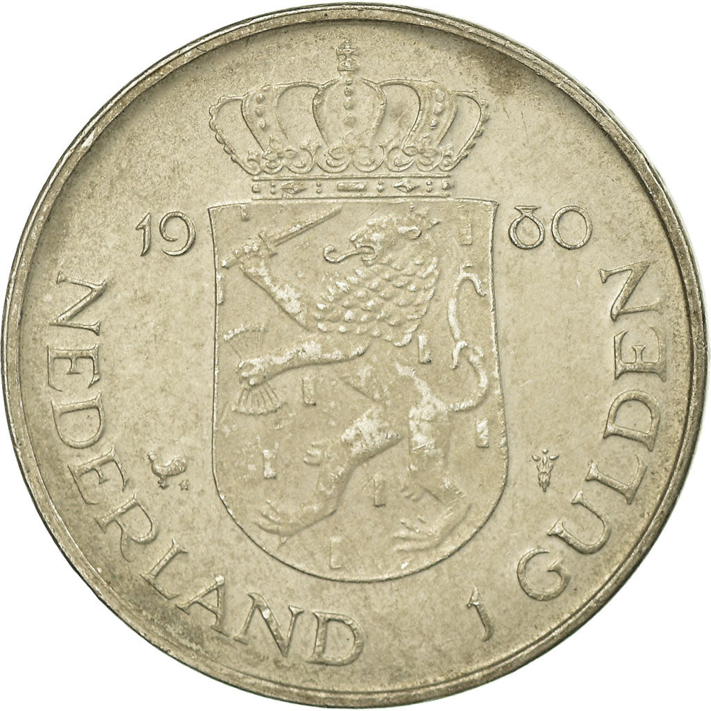 Moeda, Países Baixos, Beatrix, Gulden, 1980, VF(30-35), Níquel, KM:200
