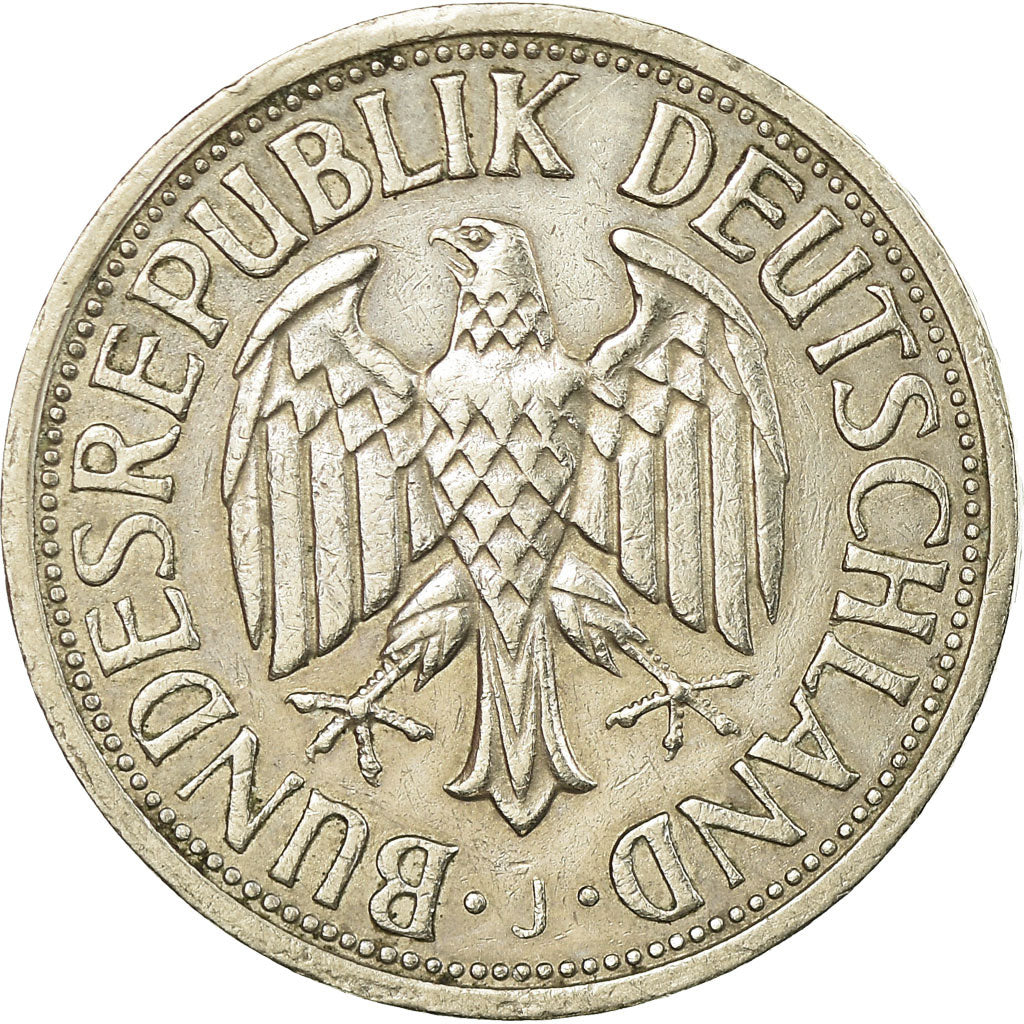 Moneda, ALEMANIA - REPÚBLICA FEDERAL, Mark, 1965, Hambourg, MBC, Cobre -