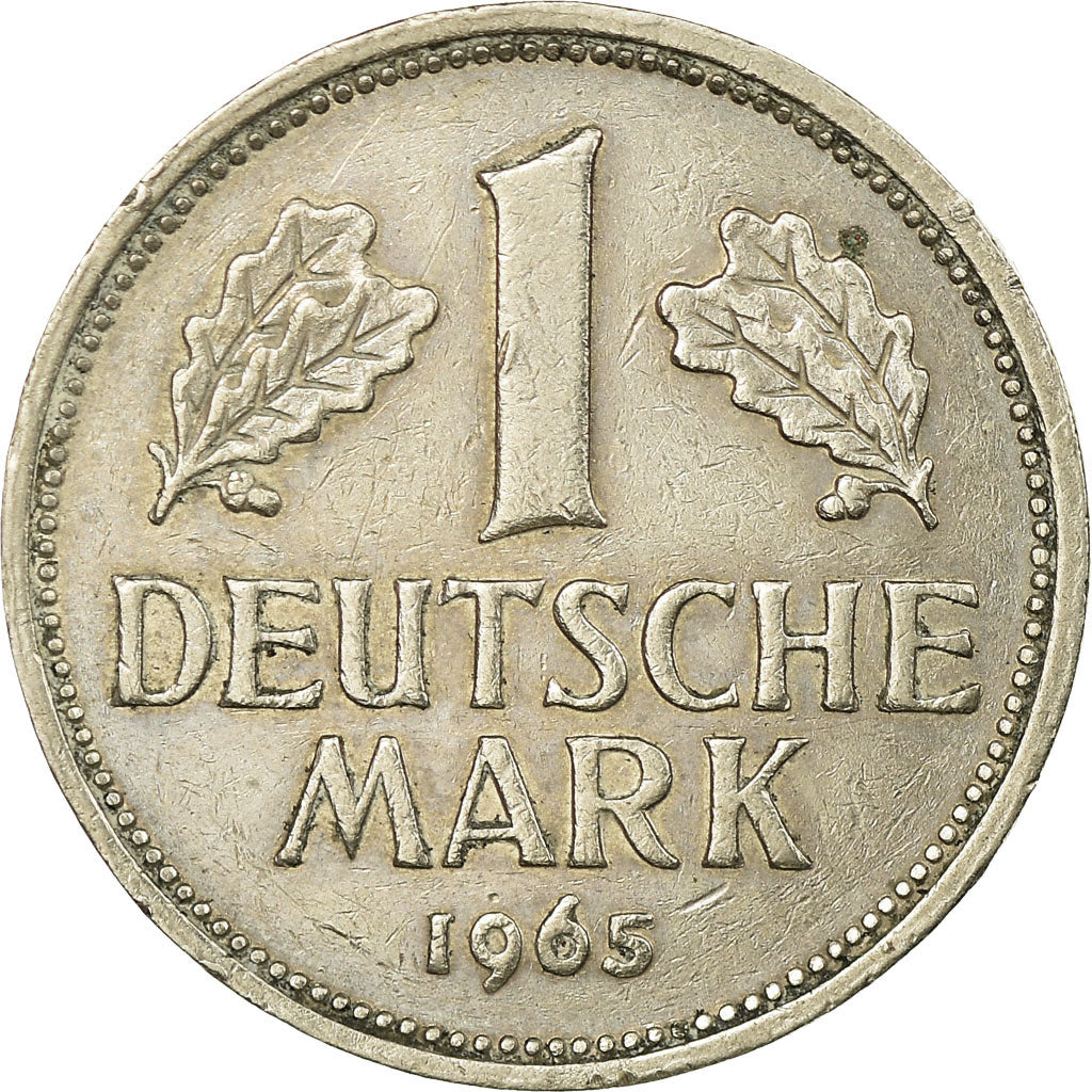 Moneda, ALEMANIA - REPÚBLICA FEDERAL, Mark, 1965, Hambourg, MBC, Cobre -
