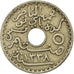Monnaie, Tunisie, Muhammad al-Nasir Bey, 5 Centimes, 1920, Paris, TTB