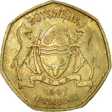 Coin, Botswana, Pula, 1991, British Royal Mint, EF(40-45), Nickel-brass, KM:24