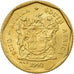 Moneta, Sudafrica, 10 Cents, 1992, SPL-, Acciaio placcato in bronzo, KM:135