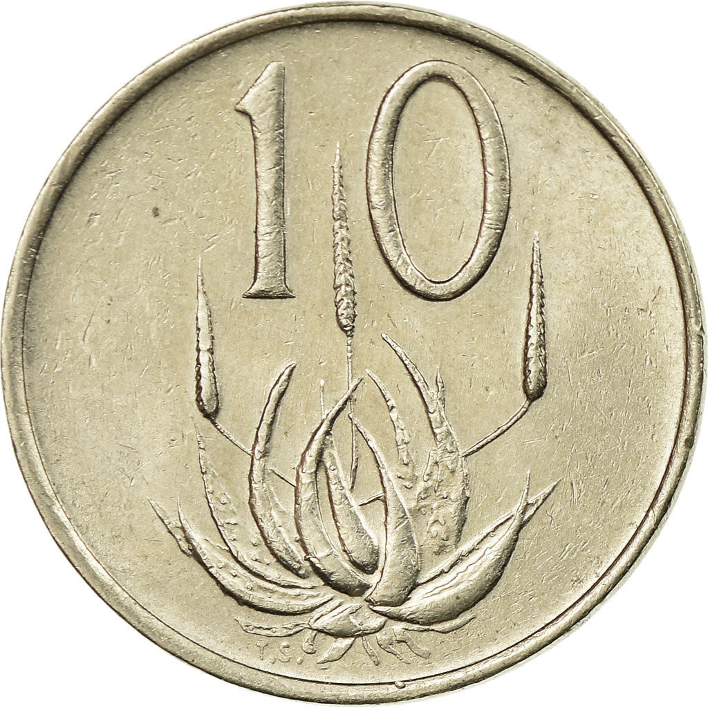 Moneda, Sudáfrica, 10 Cents, 1987, MBC, Níquel, KM:85