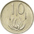 Moneda, Sudáfrica, 10 Cents, 1987, MBC, Níquel, KM:85