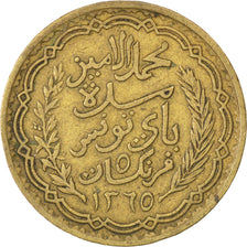 TUNISIA, 5 Francs, 1946, Paris, KM #273, AU(50-53), Aluminum-Bronze, Lecompte...