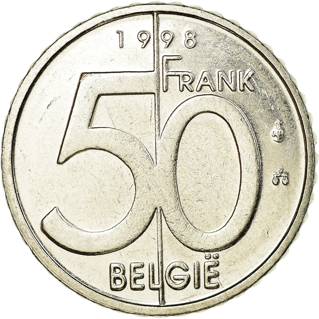 Coin, Belgium, Albert II, 50 Francs, 50 Frank, 1998, Brussels, EF(40-45)