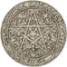 MOROCCO, Franc, 1921, bi-Bariz, KM #36.1, EF(40-45), Nickel, 27.2, Lecompte...