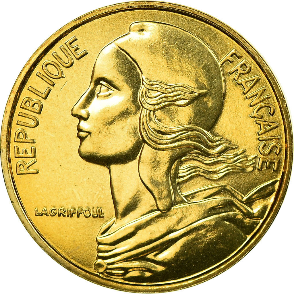 Moneta, Francia, Marianne, 5 Centimes, 1999, Paris, FDC, Alluminio-bronzo