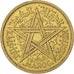 MOROCCO, 2 Francs, 1945, Paris, KM #42, AU(55-58), Aluminum-Bronze, Lecompte...