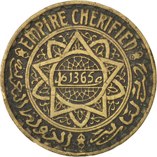 MOROCCO, 5 Francs, Paris, KM #43, AU(50-53), Aluminum-Bronze, Lecompte #244,...