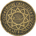 MOROCCO, 5 Francs, Paris, KM #43, AU(50-53), Aluminum-Bronze, Lecompte #244,...