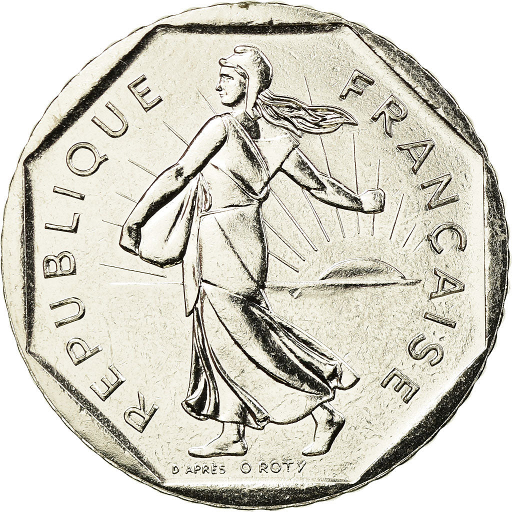 Moneda, Francia, Semeuse, 2 Francs, 1999, Paris, FDC, Níquel, KM:942.1