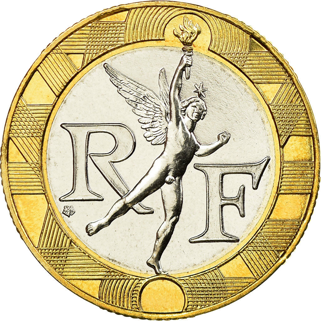 Munten, Frankrijk, Génie, 10 Francs, 1999, Paris, FDC, Aluminum-Bronze