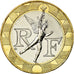 Moeda, França, Génie, 10 Francs, 2000, Paris, MS(65-70), Alumínio-Bronze