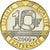 Moeda, França, Génie, 10 Francs, 2000, Paris, MS(65-70), Alumínio-Bronze