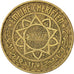 MOROCCO, 50 Francs, Paris, KM #51, AU(50-53), Aluminum-Bronze, 27, Lecompte...