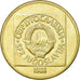 Coin, Yugoslavia, 100 Dinara, 1988, EF(40-45), Brass, KM:134