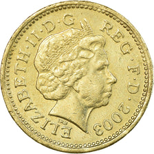 Coin, Great Britain, Elizabeth II, Pound, 2003, EF(40-45), Nickel-brass, KM:993
