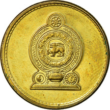Coin, Sri Lanka, Rupee, 2009, AU(55-58), Brass plated steel, KM:136.3