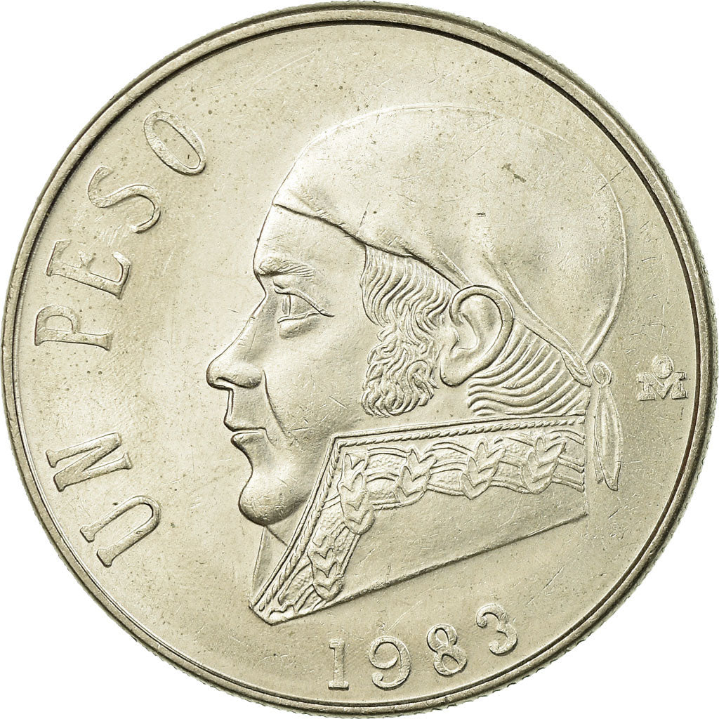 Coin, Mexico, Peso, 1983, Mexico City, AU(55-58), Copper-nickel, KM:460