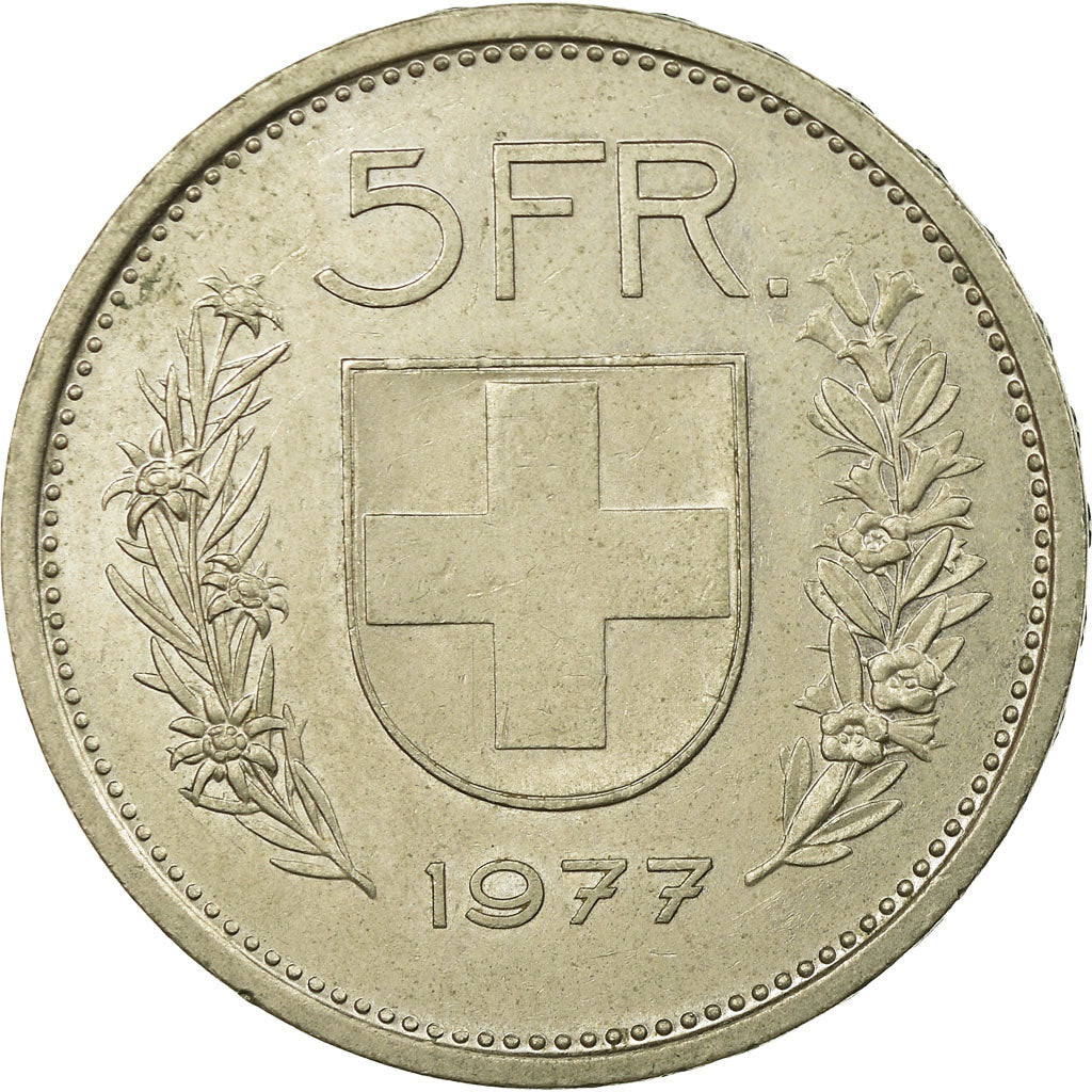 Monnaie, Suisse, 5 Francs, 1977, Bern, TTB, Copper-nickel, KM:40a.1