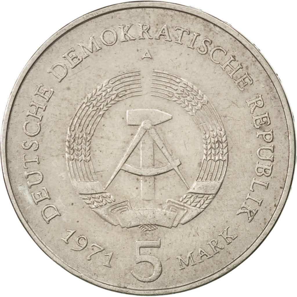 GERMAN-DEMOCRATIC REPUBLIC, 5 Mark, 1971, Berlin, KM #29, EF(40-45),...