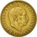 Coin, Denmark, Christian X, Krone, 1944, Copenhagen, VF(30-35), Aluminum-Bronze