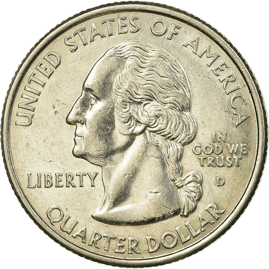 Moneta, Stati Uniti, Indiana, Quarter, 2002, U.S. Mint, Denver, BB, Rame
