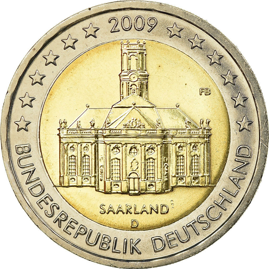 Bundesrepublik Deutschland, 2 Euro, 2009, UNZ, Bi-Metallic, KM:276