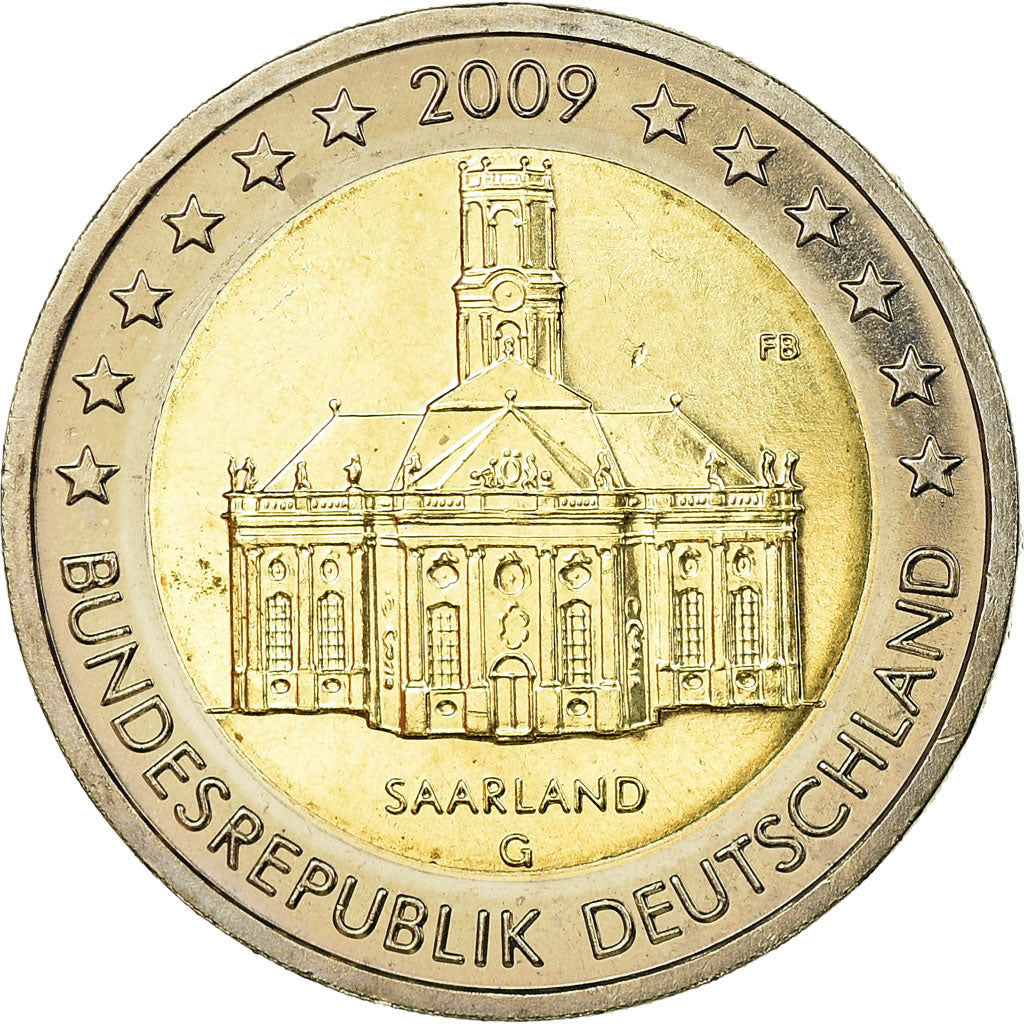 GERMANY - FEDERAL REPUBLIC, 2 Euro, 2009, MS(63), Bi-Metallic, KM:276