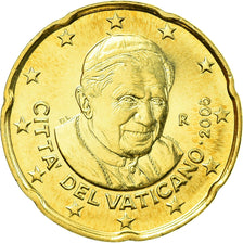 CITTÀ DEL VATICANO, 20 Euro Cent, 2008, SPL, Ottone, KM:386