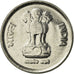 Moeda, ÍNDIA - REPÚBLICA, 10 Paise, 1989, AU(55-58), Aço Inoxidável, KM:40.1