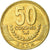 Coin, Costa Rica, 50 Colones, 1999, MS(63), Brass, KM:231.1