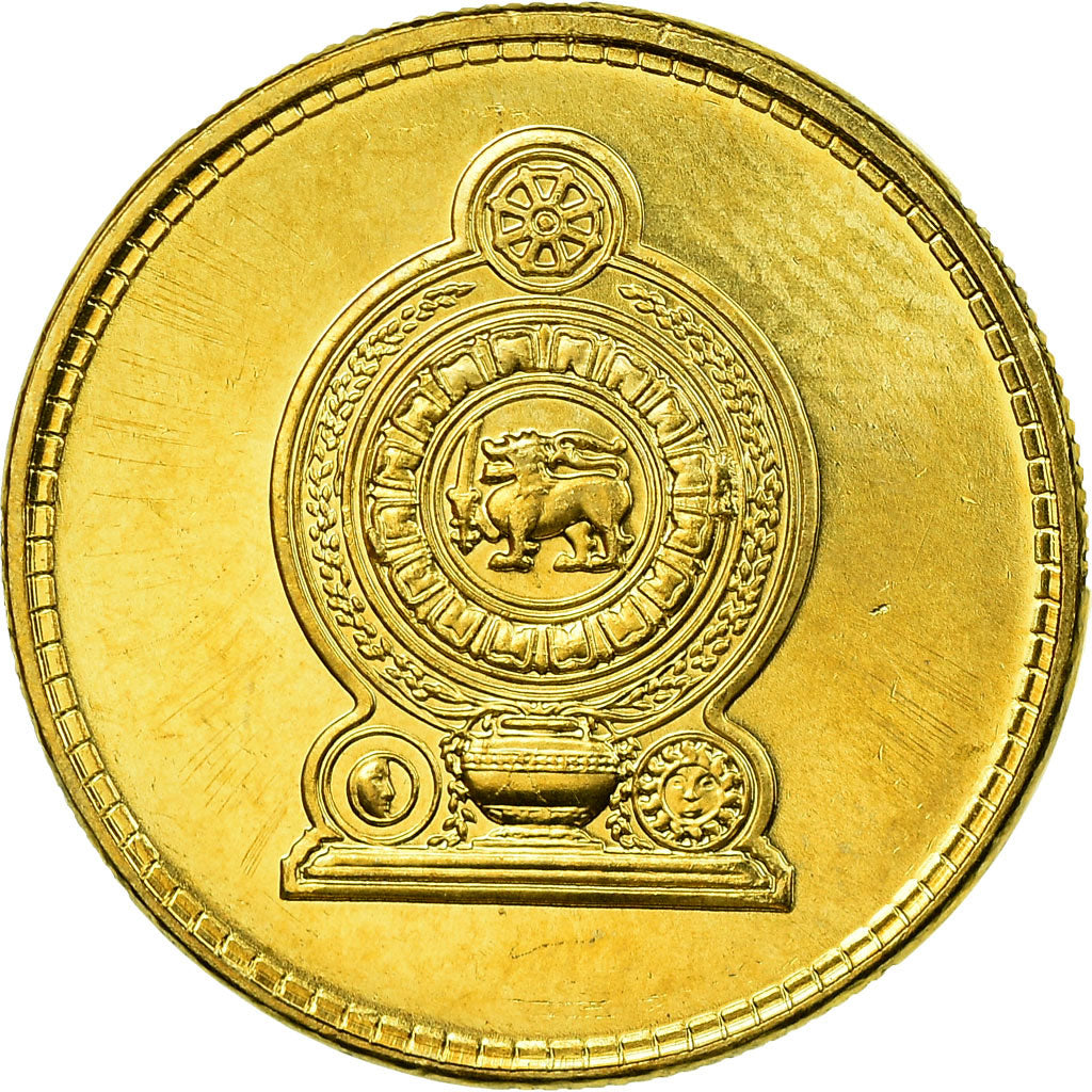 Coin, Sri Lanka, Rupee, 2009, MS(63), Brass plated steel, KM:136.3