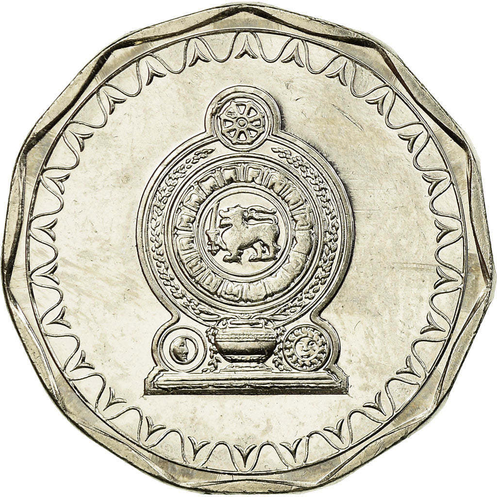 Coin, Sri Lanka, 10 Rupees, 2009, British Royal Mint, MS(63), Nickel plated