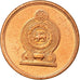 Coin, Sri Lanka, 25 Cents, 2005, MS(63), Copper Plated Steel, KM:141.2b