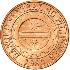 Coin, Philippines, 10 Sentimos, 2009, MS(63), Copper Plated Steel, KM:270.2