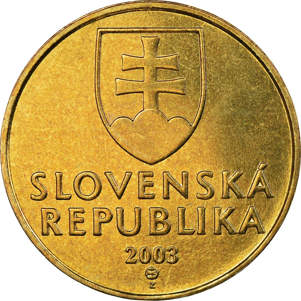 Munten, Slowakije, 10 Koruna, 2003, PR, Aluminum-Bronze, KM:11