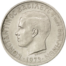 GREECE, 5 Drachmai, 1973, KM #100, AU(50-53), Copper-Nickel, 27.5, 9.04