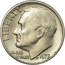 Coin, United States, Roosevelt Dime, Dime, 1975, U.S. Mint, Philadelphia