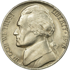 Moneda, Estados Unidos, Jefferson Nickel, 5 Cents, 1975, U.S. Mint