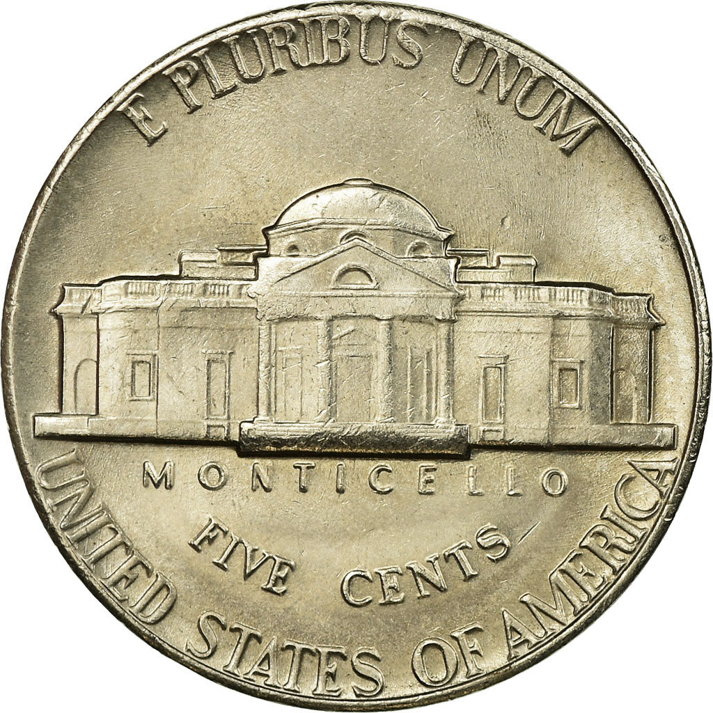 Moneda, Estados Unidos, Jefferson Nickel, 5 Cents, 1975, U.S. Mint