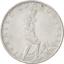 TURKEY, 2-1/2 Lira, 1970, KM #893.2, AU(50-53), Stainless Steel, 30, 8.97