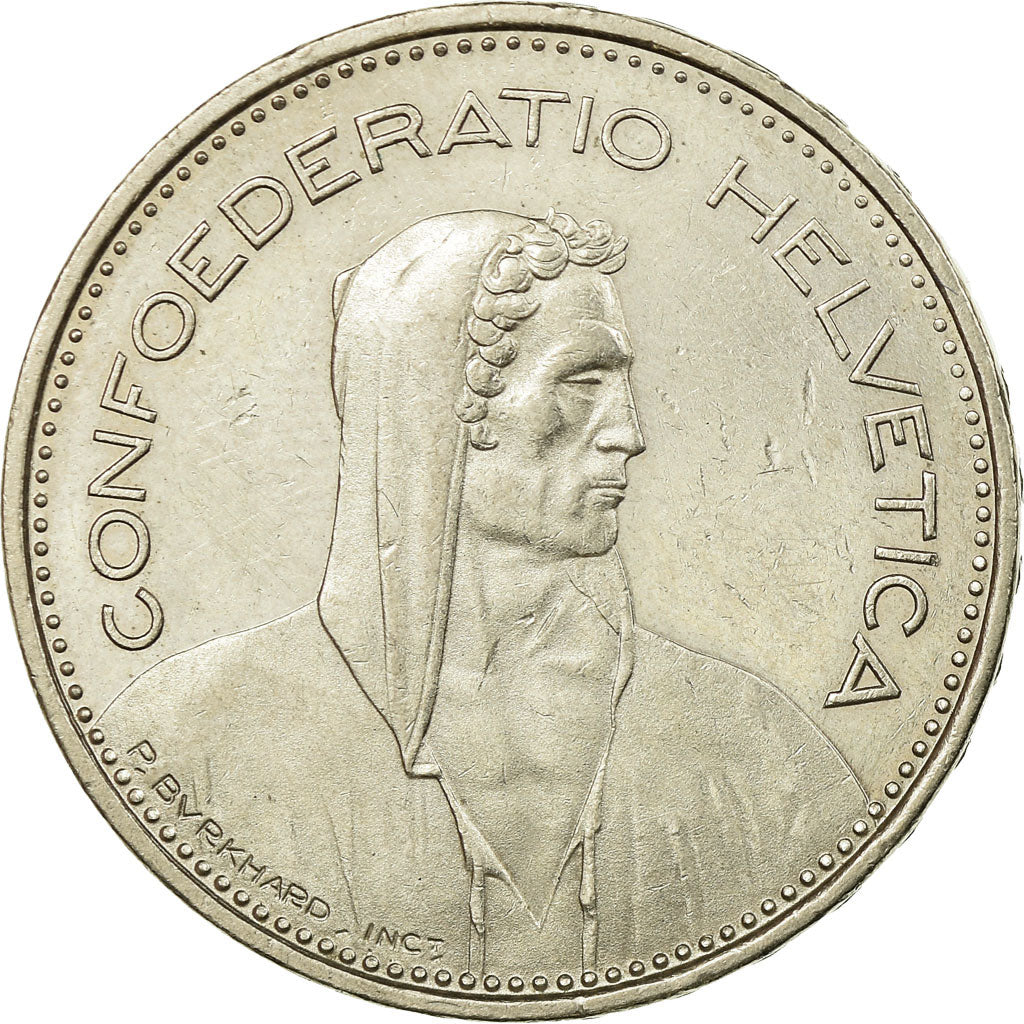 Coin, Switzerland, 5 Francs, 1982, Bern, AU(55-58), Copper-nickel, KM:40a.2