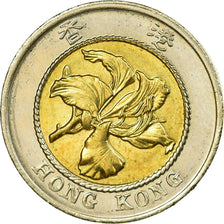 Coin, Hong Kong, Elizabeth II, 10 Dollars, 1994, AU(55-58), Bi-Metallic, KM:70