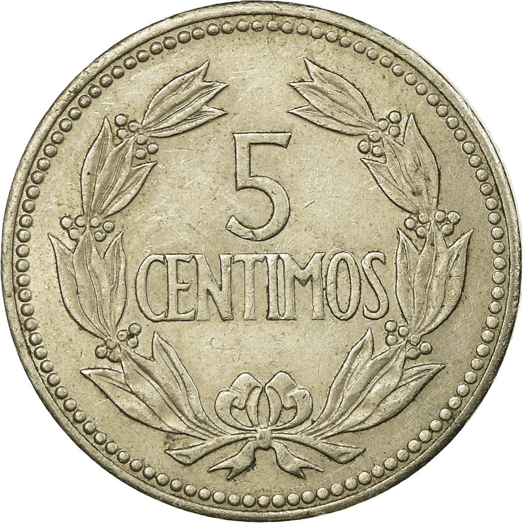 Coin, Venezuela, 5 Centimos, 1965, Madrid, EF(40-45), Copper-nickel, KM:38.2